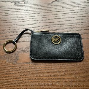 MK key chain zipper pouch